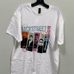 Gildan White Backstreet Boys Graphic T-Shirt